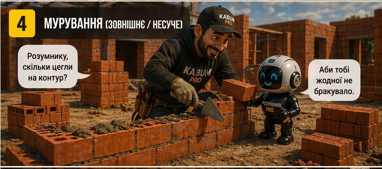Мурування (зовнішнє / несуче)